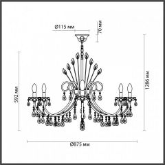 Подвесная люстра Odeon Light Versia 4977/10 в Верхней Салде - verhnyaya-salda.mebel24.online | фото 5