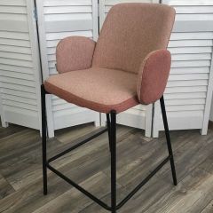 Полубарный стул NYX (H=65cm) VF109 розовый / VF110 брусничный М-City в Верхней Салде - verhnyaya-salda.mebel24.online | фото