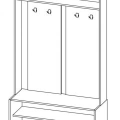 Прихожая Марица Модульная (ЯШ темный/ светлый) в Верхней Салде - verhnyaya-salda.mebel24.online | фото 4