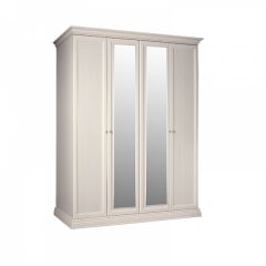 Шкаф 4-х дверный для платья и белья (2 зеркала) Амели штрих-лак (АМШ1/4) в Верхней Салде - verhnyaya-salda.mebel24.online | фото 1
