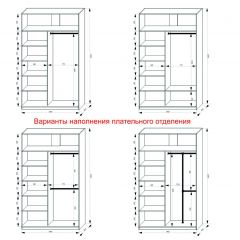 Шкаф-купе 1400 серии SOFT D1+D3+B2+PL1 (2 ящика+1штанга) профиль «Графит» в Верхней Салде - verhnyaya-salda.mebel24.online | фото 7