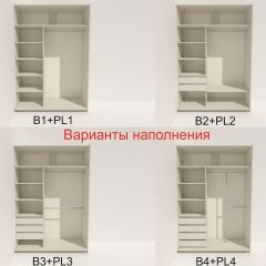 Шкаф-купе 1400 серии SOFT D8+D2+B2+PL4 (2 ящика+F обр.штанга) профиль «Капучино» в Верхней Салде - verhnyaya-salda.mebel24.online | фото 5