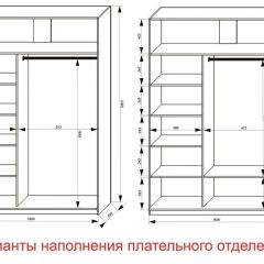 Шкаф-купе 1600 серии SOFT D1+D3+B2+PL1 (2 ящика+1штанга) профиль «Графит» в Верхней Салде - verhnyaya-salda.mebel24.online | фото 6