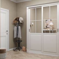 Шкаф-купе 1700 серии NEW CLASSIC K4+K4+B2+PL4 (2 ящика+F обр. штанга) профиль «Капучино» в Верхней Салде - verhnyaya-salda.mebel24.online | фото