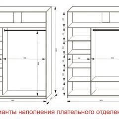 Шкаф-купе 1800 серии SOFT D1+D3+B2+PL1 (2 ящика+1штанга) профиль «Графит» в Верхней Салде - verhnyaya-salda.mebel24.online | фото 6