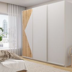 Шкаф-купе 2400 серии SOFT D7+D3+D3+B22+PL4 (по 2 ящика лев/прав+2штанги) профиль «Капучино» в Верхней Салде - verhnyaya-salda.mebel24.online | фото 5