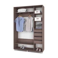 РОЛАНД Шкаф-купе Шимо темный (450*1500) Р451 в Верхней Салде - verhnyaya-salda.mebel24.online | фото 5