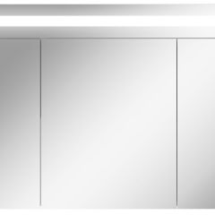 Шкаф-зеркало Аврора 100 с подсветкой LED Домино (DV8012HZ) в Верхней Салде - verhnyaya-salda.mebel24.online | фото 1