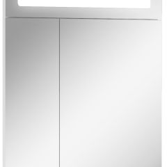 Шкаф-зеркало Аврора 60 с подсветкой LED Домино (DV8005HZ) в Верхней Салде - verhnyaya-salda.mebel24.online | фото