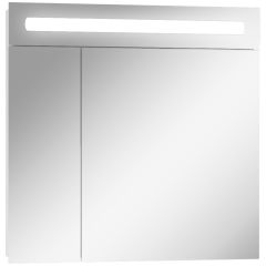 Шкаф-зеркало Аврора 70 с подсветкой LED Домино (DV8007HZ) в Верхней Салде - verhnyaya-salda.mebel24.online | фото