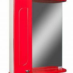 Шкаф-зеркало Радуга Красный 55 левый АЙСБЕРГ (DA1123HZR) в Верхней Салде - verhnyaya-salda.mebel24.online | фото 1