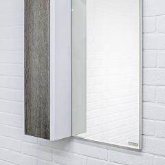 Шкаф-зеркало Uno 60 Дуб серый левый/правый Домино (DU1503HZ) в Верхней Салде - verhnyaya-salda.mebel24.online | фото 8