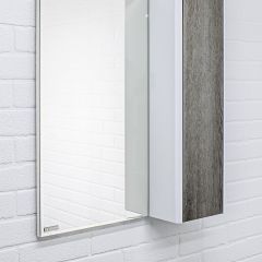 Шкаф-зеркало Uno 60 Дуб серый левый/правый Домино (DU1503HZ) в Верхней Салде - verhnyaya-salda.mebel24.online | фото 9