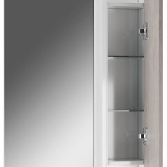 Шкаф-зеркало Uno 60 Дуб серый левый/правый Домино (DU1503HZ) в Верхней Салде - verhnyaya-salda.mebel24.online | фото 4