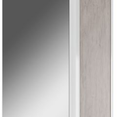 Шкаф-зеркало Uno 60 Дуб серый левый/правый Домино (DU1503HZ) в Верхней Салде - verhnyaya-salda.mebel24.online | фото 1
