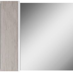 Шкаф-зеркало Uno 80 Дуб серый левый/правый Домино (DU1504HZ) в Верхней Салде - verhnyaya-salda.mebel24.online | фото 2