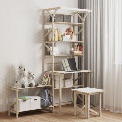 Стеллаж+стол со стойкой Конструктор Арт.СRСт2-1 в Верхней Салде - verhnyaya-salda.mebel24.online | фото 4