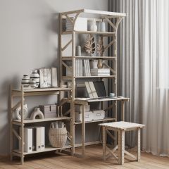 Стеллаж+стол со стойкой Конструктор Арт.СRСт2-1 в Верхней Салде - verhnyaya-salda.mebel24.online | фото 6