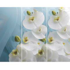 Стол Бостон-3 (Белая Орхидея) 1100/1420*700, опора Брифинг в Верхней Салде - verhnyaya-salda.mebel24.online | фото 2
