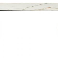 Стол BRONTE 220 KL-188 Контрастный мрамор матовый, итальянская керамика/ Шампань, ®DISAUR в Верхней Салде - verhnyaya-salda.mebel24.online | фото 2