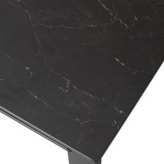 Стол CORNER 120 MATT BLACK MARBLE SOLID CERAMIC / BLACK, ®DISAUR в Верхней Салде - verhnyaya-salda.mebel24.online | фото 9