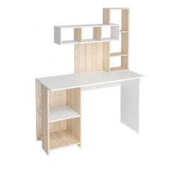 Стол компьютерный Олимп (дуб сонома/белый) в Верхней Салде - verhnyaya-salda.mebel24.online | фото 3