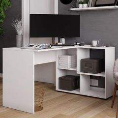 Стол компьютерный угловой СКМУ-4 Белый в Верхней Салде - verhnyaya-salda.mebel24.online | фото