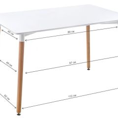 Стол деревянный Table 110 white / wood в Верхней Салде - verhnyaya-salda.mebel24.online | фото 2