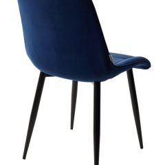 Стул CHIC BLUVEL-86 NAVY BLUE / черный каркас М-City в Верхней Салде - verhnyaya-salda.mebel24.online | фото 3