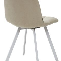 Стул CHILLI SQUARE UF860-01B бежевый, ткань/ белый каркас М-City в Верхней Салде - verhnyaya-salda.mebel24.online | фото 2