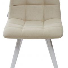 Стул CHILLI SQUARE UF860-01B бежевый, ткань/ белый каркас М-City в Верхней Салде - verhnyaya-salda.mebel24.online | фото 3