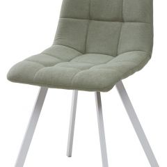 Стул CHILLI SQUARE UF860-11B мятный, ткань/ белый каркас М-City в Верхней Салде - verhnyaya-salda.mebel24.online | фото