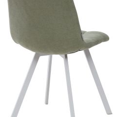 Стул CHILLI SQUARE UF860-11B мятный, ткань/ белый каркас М-City в Верхней Салде - verhnyaya-salda.mebel24.online | фото 2