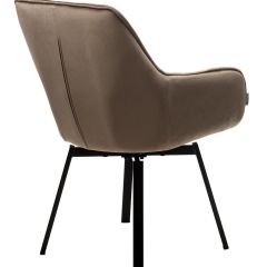 Стул MAVERICK 360 град. поворот. BLUVEL-40 BEIGE/ черный каркас, М-City в Верхней Салде - verhnyaya-salda.mebel24.online | фото 2