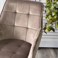 Стул MAVERICK 360 град. поворот. BLUVEL-40 BEIGE/ черный каркас, М-City в Верхней Салде - verhnyaya-salda.mebel24.online | фото 6