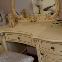 Туалетный стол + Зеркало Мона Лиза (крем) в Верхней Салде - verhnyaya-salda.mebel24.online | фото 5