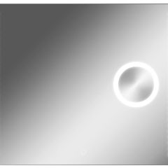 Зеркало Cosmo 100 alum (линза) с подсветкой Sansa (SCL1026Z) в Верхней Салде - verhnyaya-salda.mebel24.online | фото