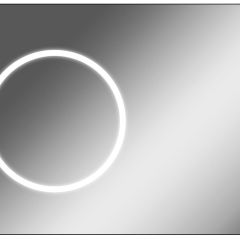 Зеркало Eclipse 100 black с подсветкой Sansa (SE1032Z) в Верхней Салде - verhnyaya-salda.mebel24.online | фото