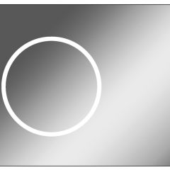 Зеркало Eclipse 90 black с подсветкой Sansa (SE1031Z) в Верхней Салде - verhnyaya-salda.mebel24.online | фото