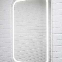 Зеркало Elis 100 white с подсветкой Sansa (SEe1045Z) в Верхней Салде - verhnyaya-salda.mebel24.online | фото 3
