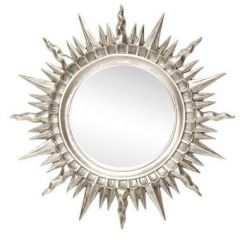 Зеркало круглое серебро (1810(1) в Верхней Салде - verhnyaya-salda.mebel24.online | фото 1