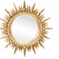 Зеркало круглое золото (1810(1) в Верхней Салде - verhnyaya-salda.mebel24.online | фото 1