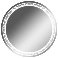 Зеркало Прая 700х700 с подсветкой Домино (GL7048Z) в Верхней Салде - verhnyaya-salda.mebel24.online | фото 1