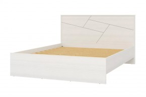АДЕЛИНА Кровать 1600 + основание (белый рамух) в Верхней Салде - verhnyaya-salda.mebel24.online | фото 2