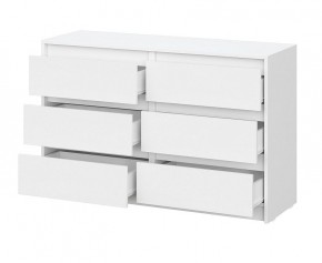 АЙДЕН КМ06-1200 Комод 6 ящиков (белый) в Верхней Салде - verhnyaya-salda.mebel24.online | фото 2