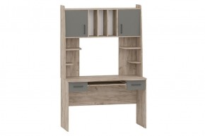 БЕТА Стол рабочий (дуб крафт серый/графит) в Верхней Салде - verhnyaya-salda.mebel24.online | фото 1