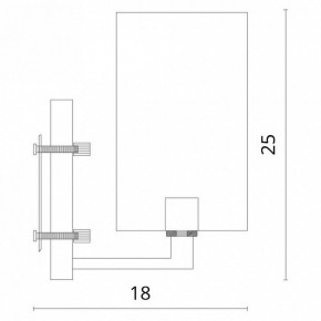 Бра Divinare Porta 5933/01 AP-1 в Верхней Салде - verhnyaya-salda.mebel24.online | фото 3