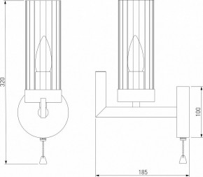 Бра Eurosvet Arganie 60133/1 серебро в Верхней Салде - verhnyaya-salda.mebel24.online | фото 3
