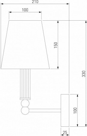 Бра Eurosvet Conso 60145/1 латунь в Верхней Салде - verhnyaya-salda.mebel24.online | фото 4