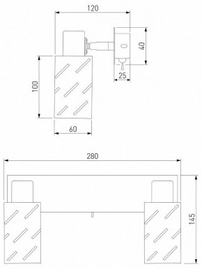 Бра Eurosvet Fente 20090/2 белый/хром в Верхней Салде - verhnyaya-salda.mebel24.online | фото 5